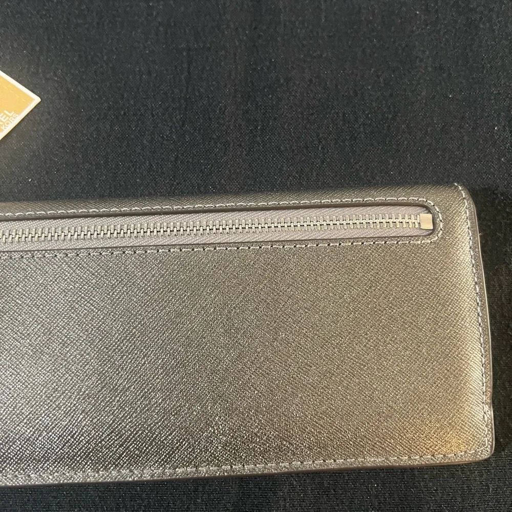 Michael Kors Metallic Silver Clutch - Picture 5 of 11